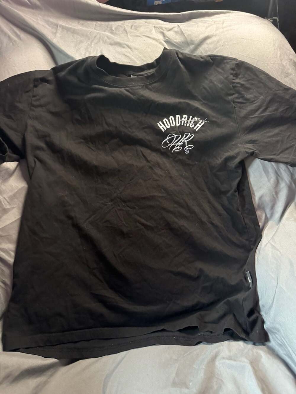 Hoodrich Black From Nothing To Something Graphic T-Shirt Size L